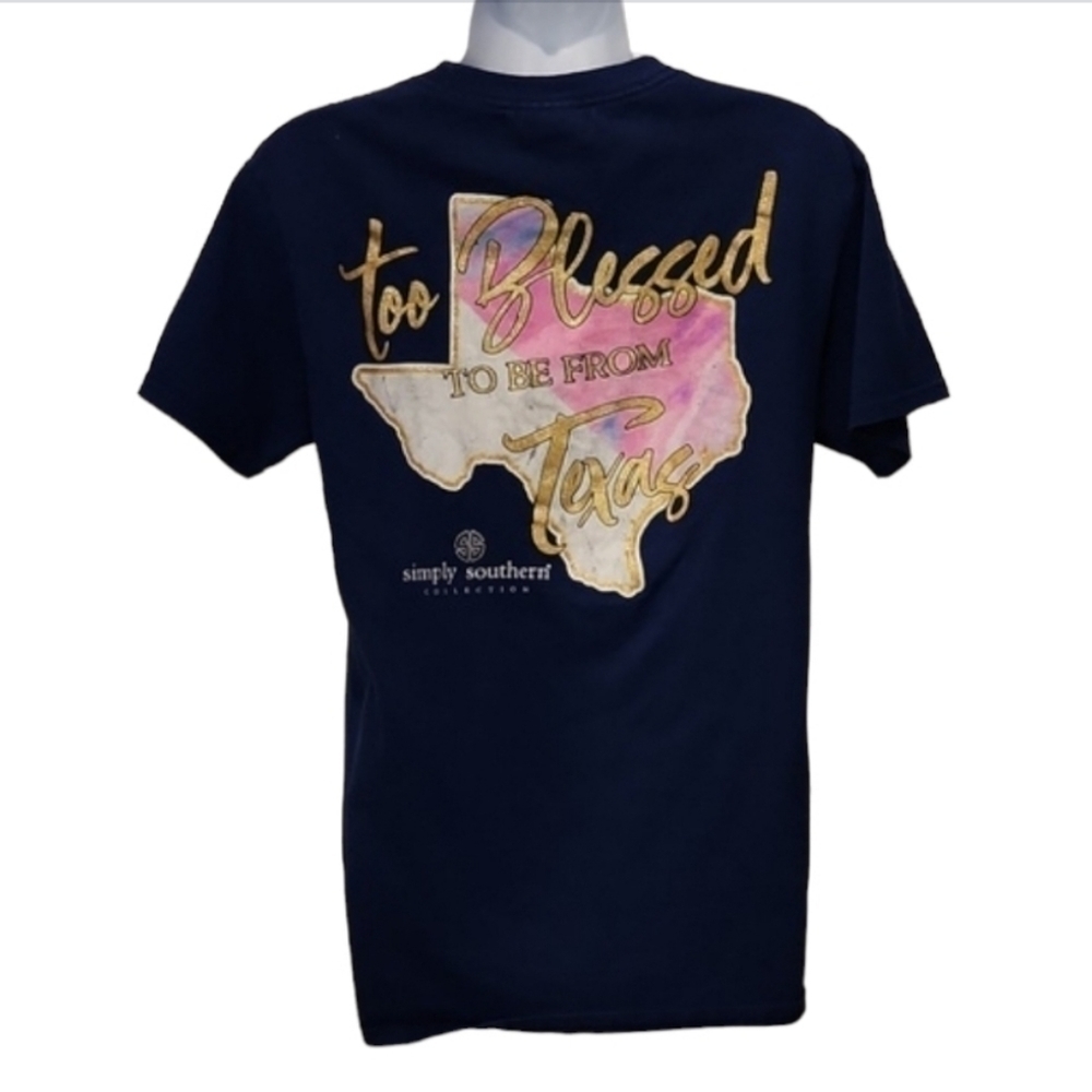 Simply Southern Texas Glitter Tshirt